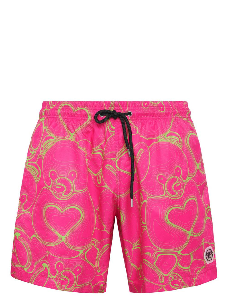 heart-print swim trunks 1