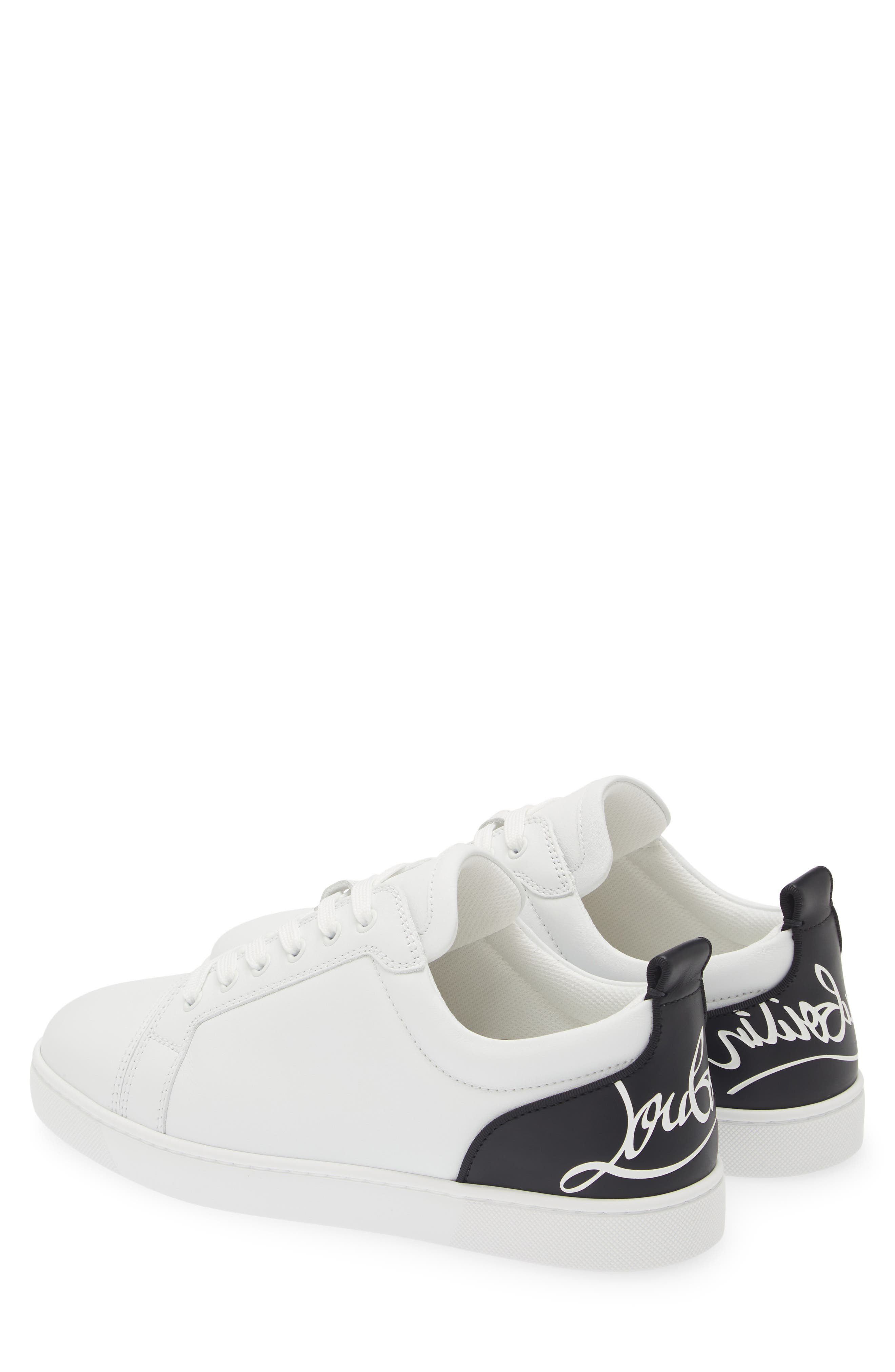 Christian Louboutin Fun Louis Sneaker in White/Black at Nordstrom - 2