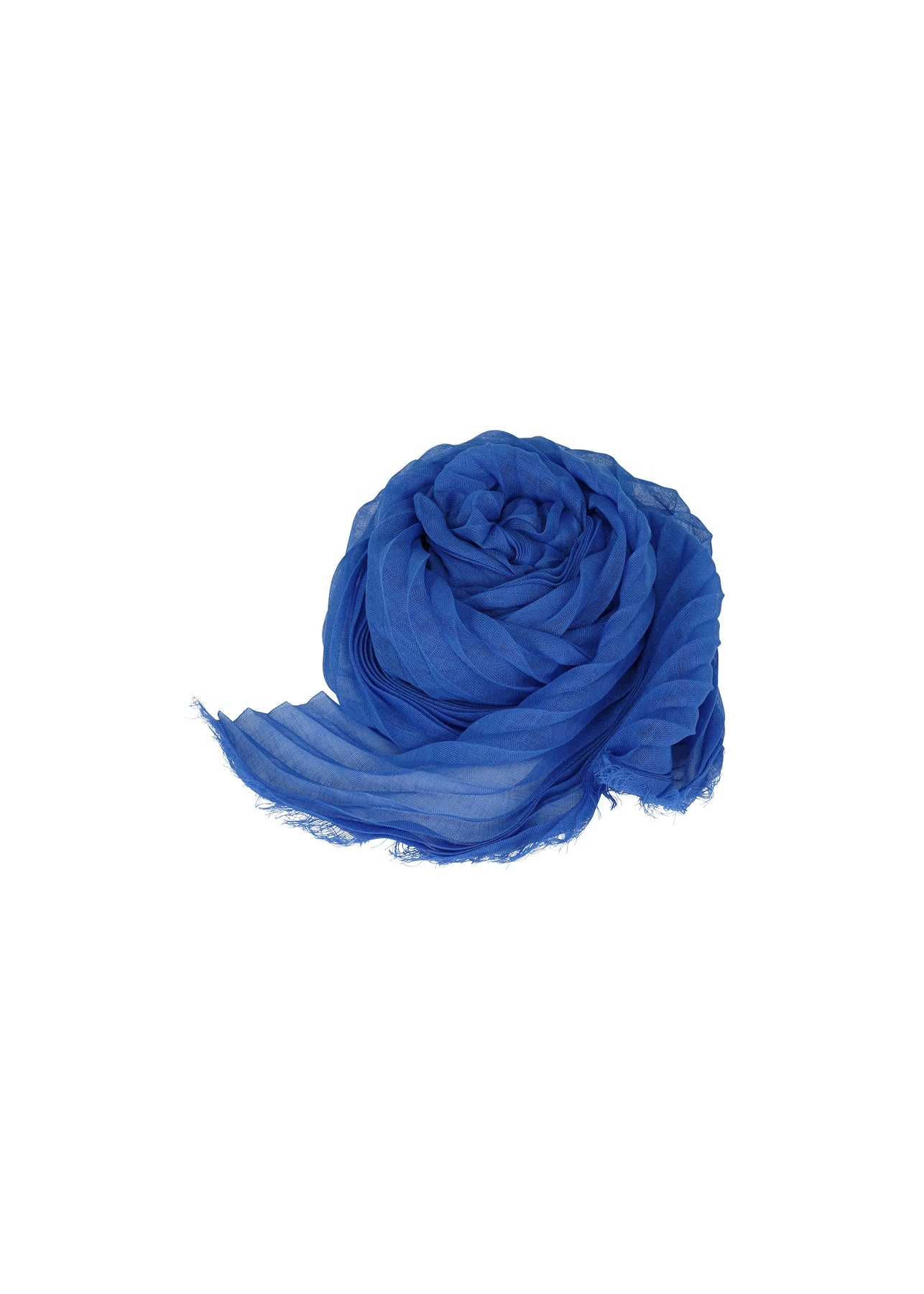 FEATHER RAMIE PLEATS SCARF - 1