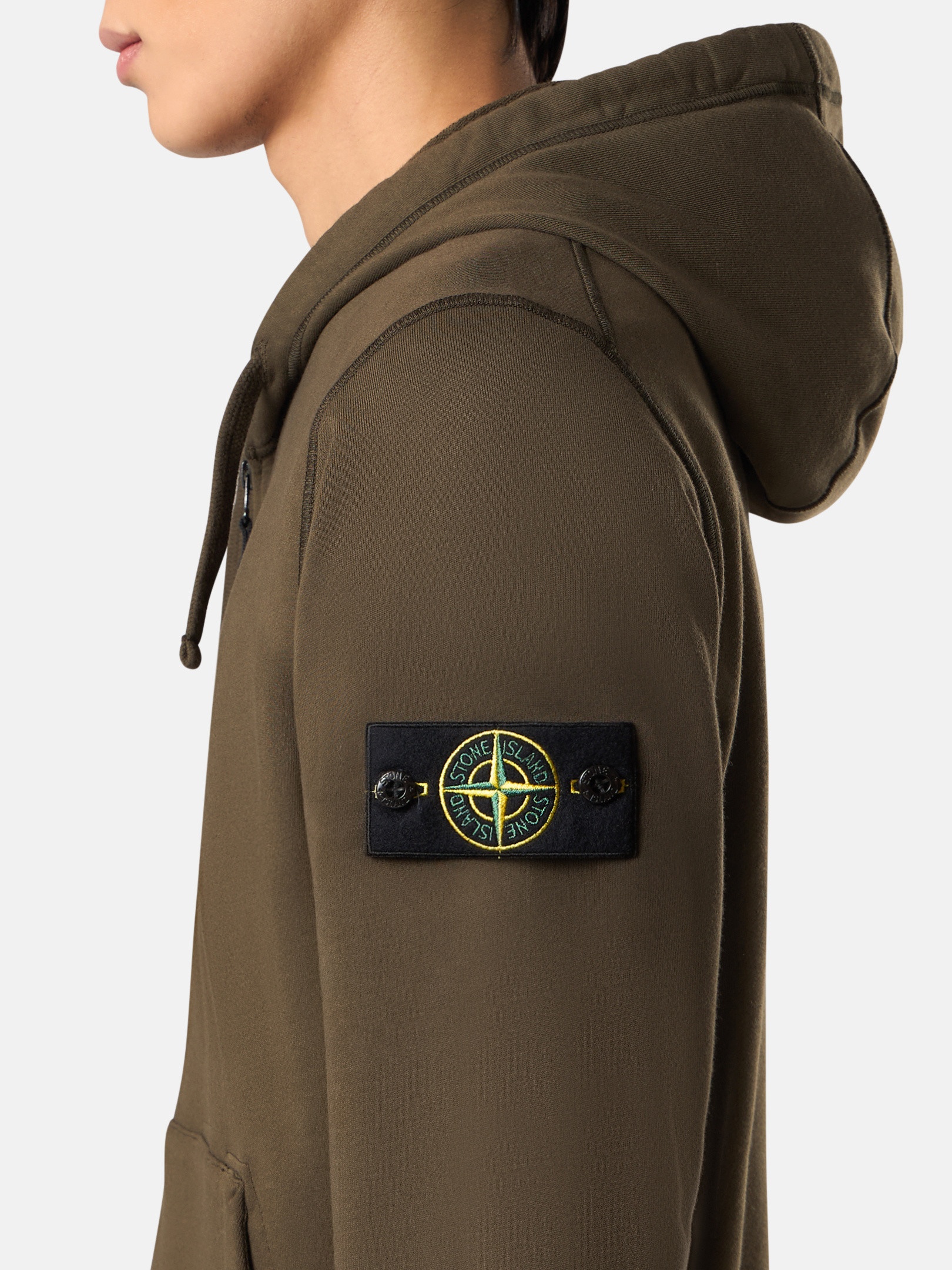 トップス STONE ISLAND ORGANIC COTTON FLEECE Stone Island Organic cotton fleece sweatshirt | NAVY BLUE