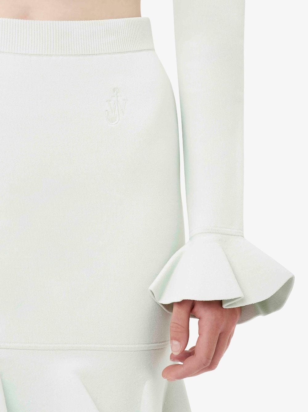 CROPPED RUFFLED SLEEVE JUMPER - 5