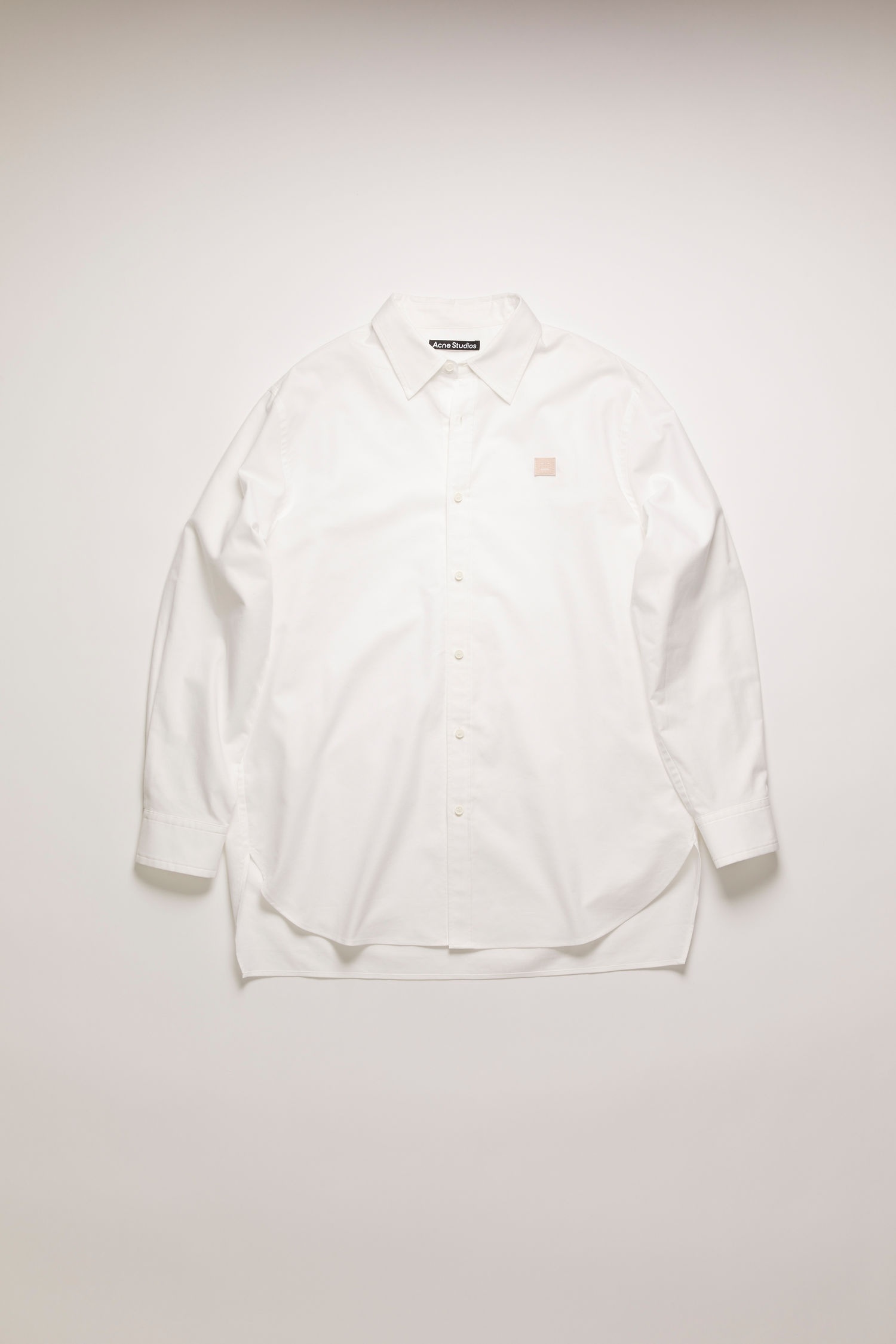 Face patch oxford shirt white - 1