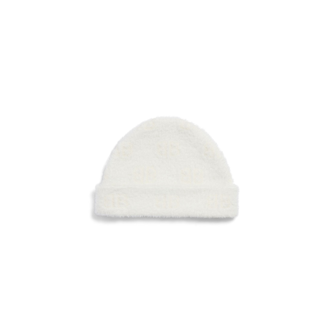 Women's Furry Beanie in White - 2