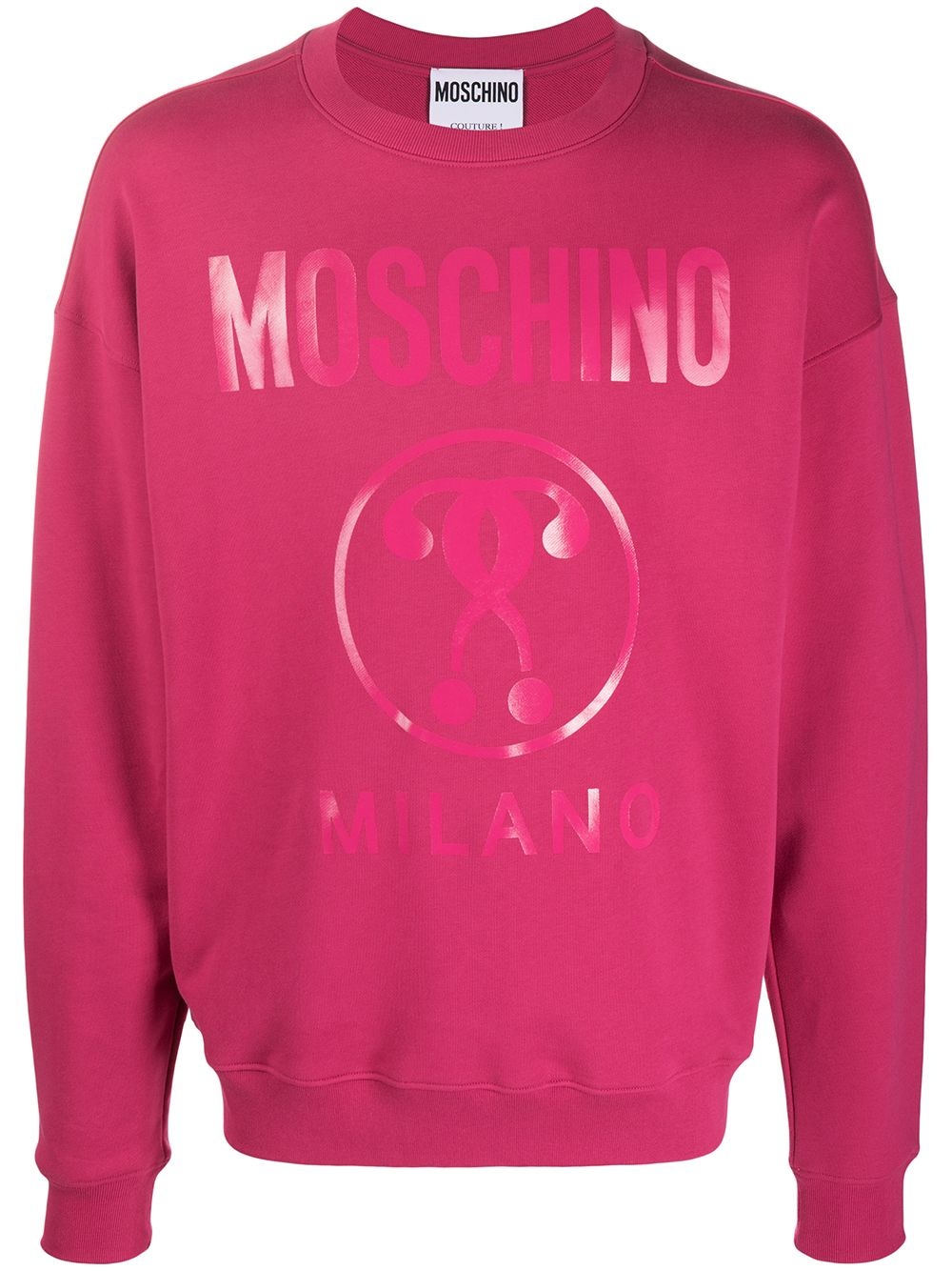 logo print sweatshirt - 1