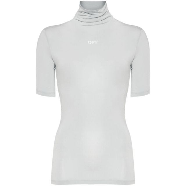 Logo turtleneck t-shirt - 1