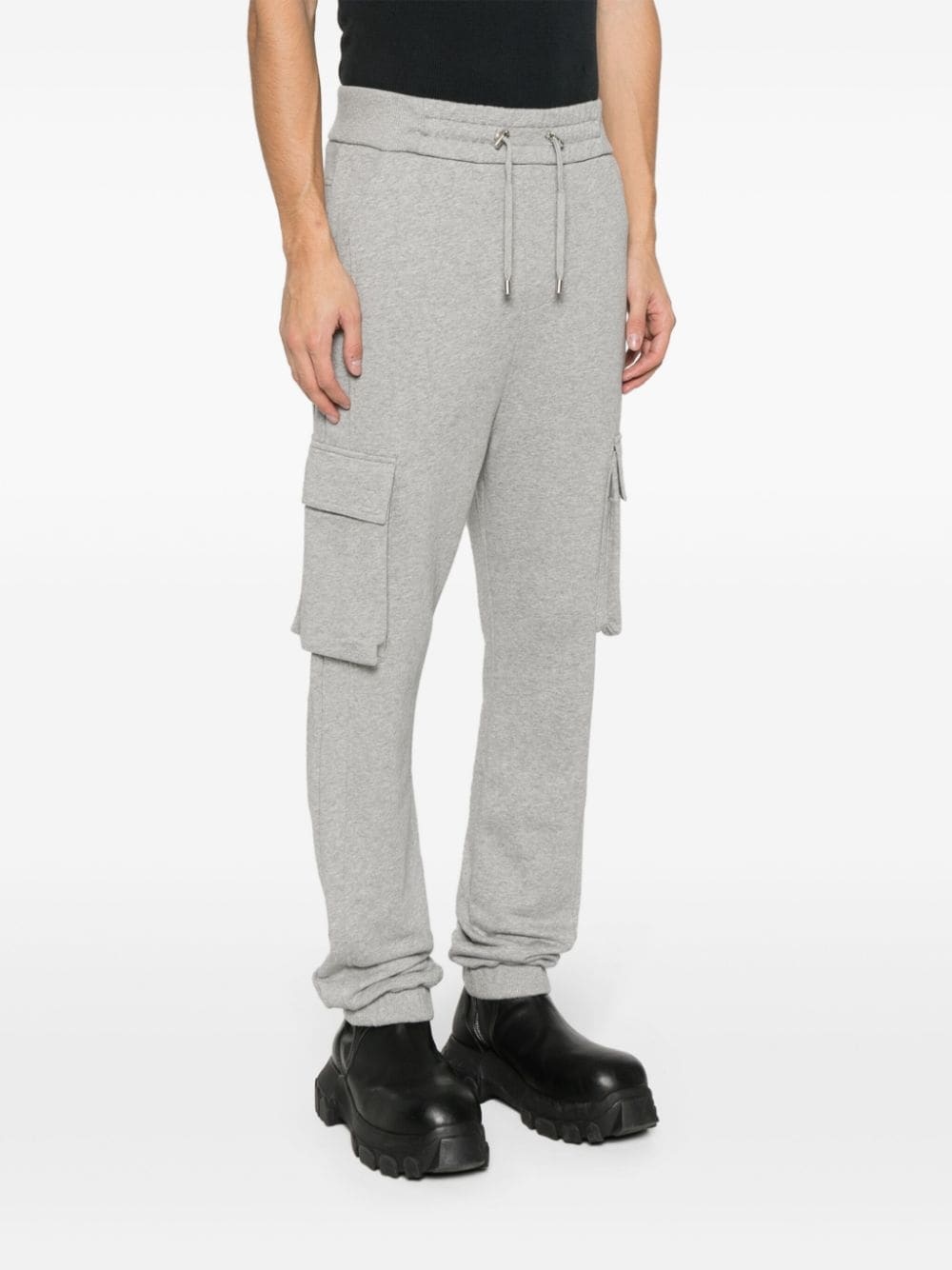 logo-print cotton track pants - 3