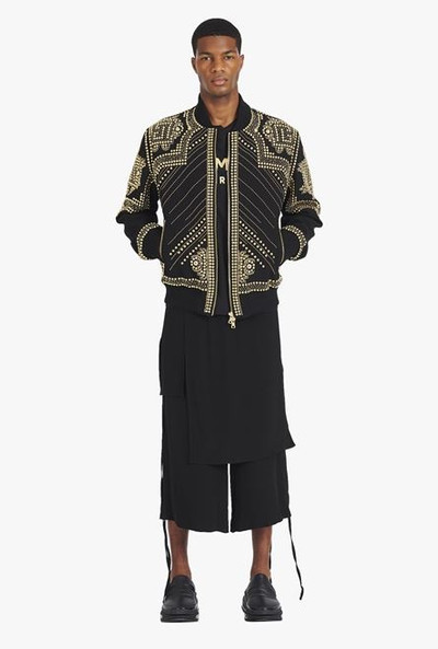 Balmain Black eco-designed crêpe shorts outlook