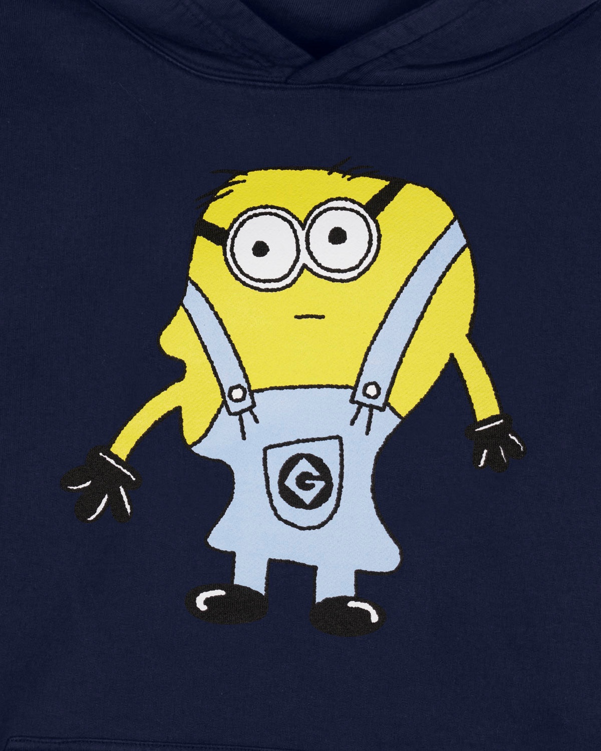 Brain Dead x Universal Parks Minions Logohead Hoodie - Navy - 3