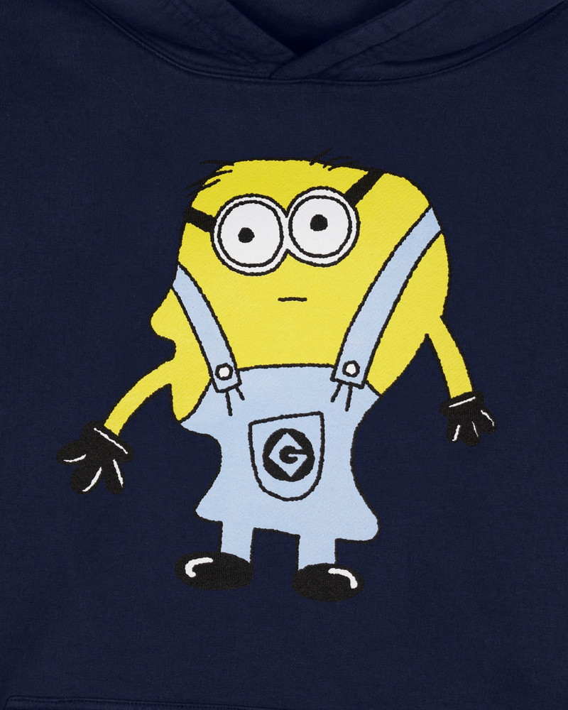 Brain Dead x Universal Parks Minions Logohead Hoodie - Navy 3