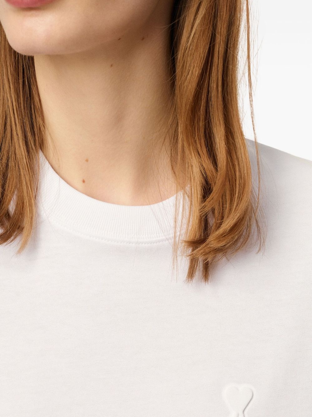 Ami de Coeur-motif organic cotton T-shirt - 5