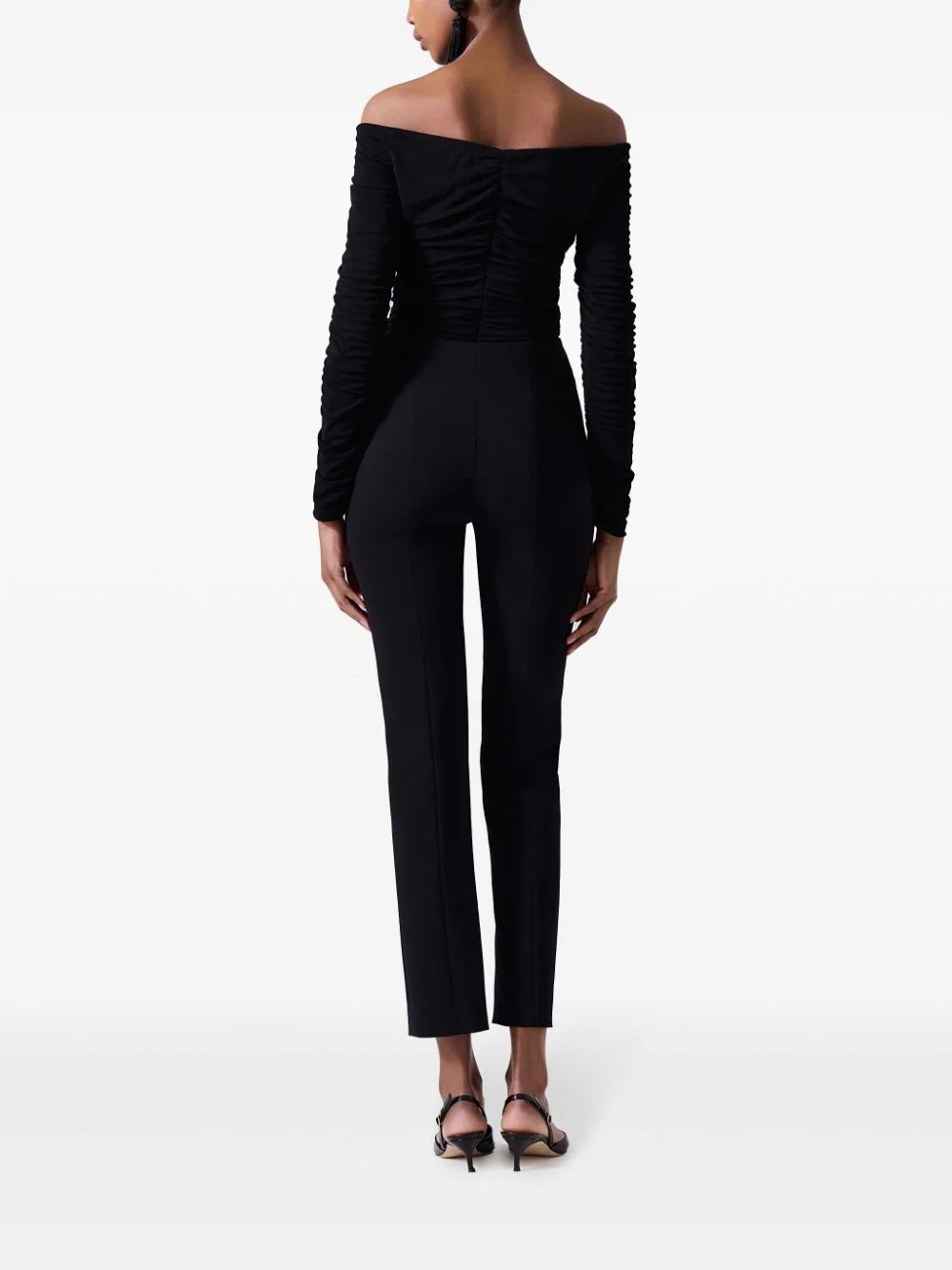 Deep U Neckline Ruched Top - 3