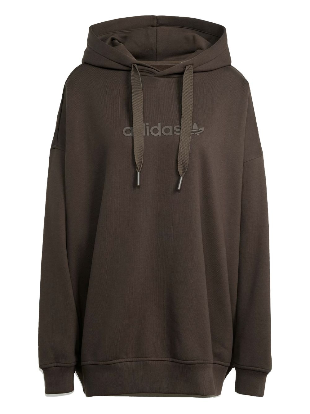 logo long-sleeves cotton hoodie - 1