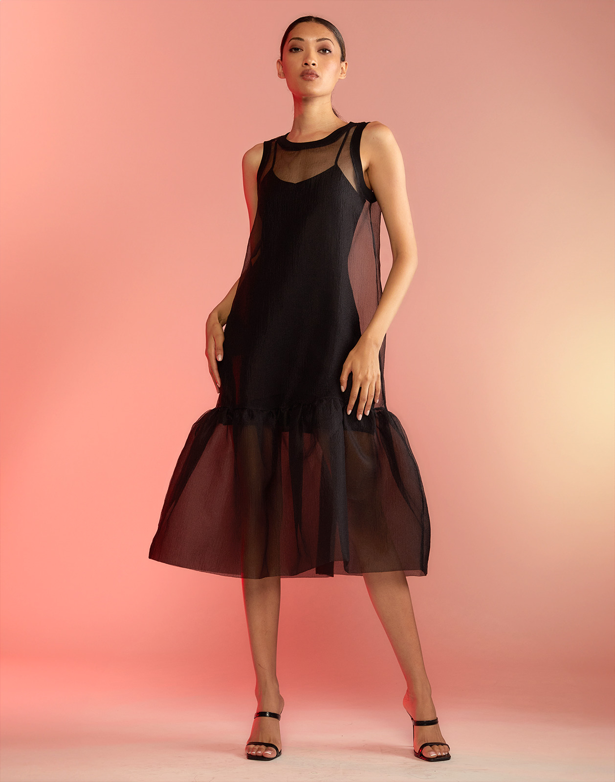 Carrie Organza Midi Dress - 4