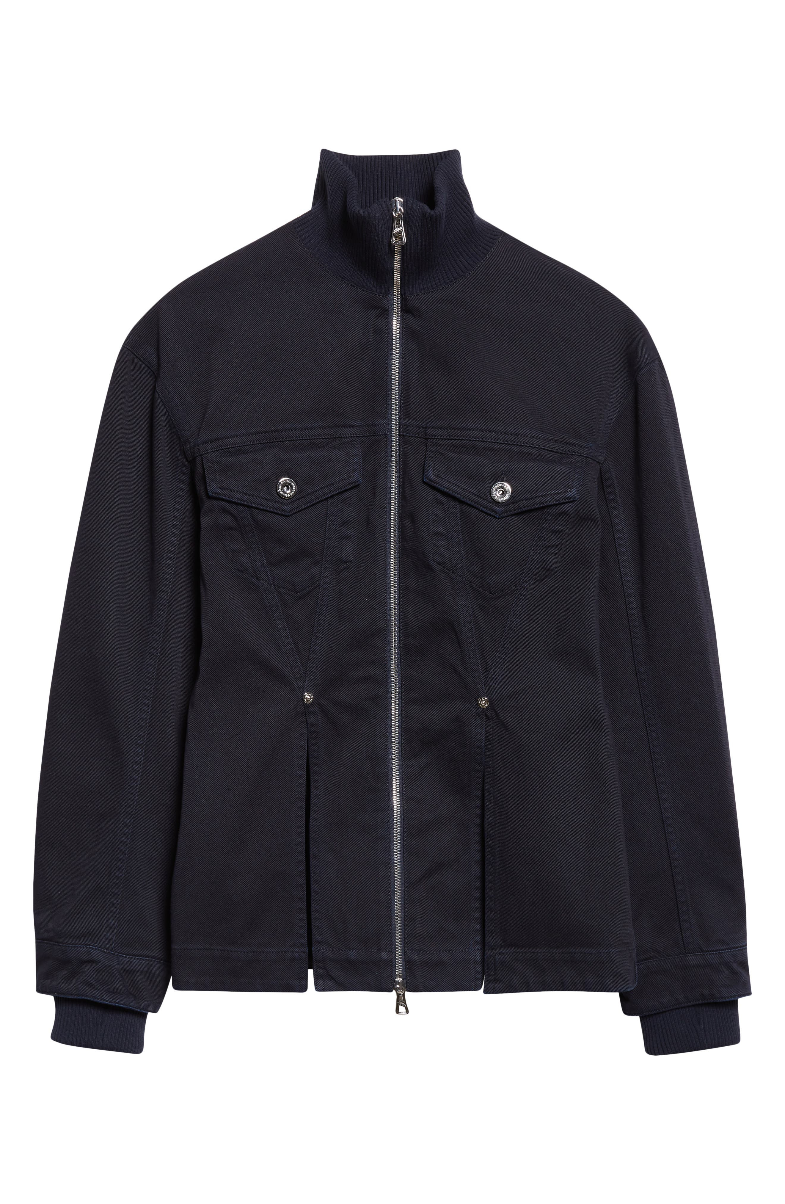 Jean Paul Gaultier Overdye Fitted Denim Jacket in Navy at Nordstrom - 7