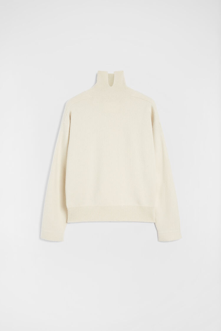 Wool Blend High-Neck Sweater - 6