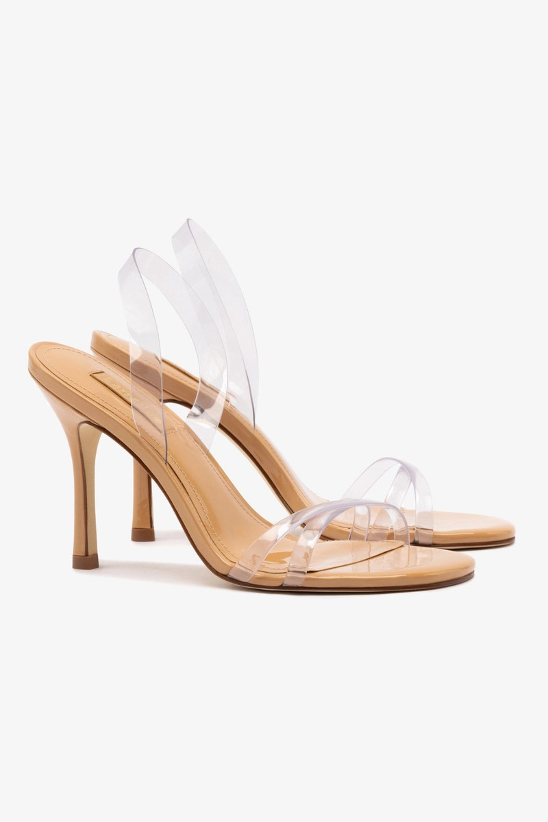 Annie Sandal In Tan Leather and Vinyl 3