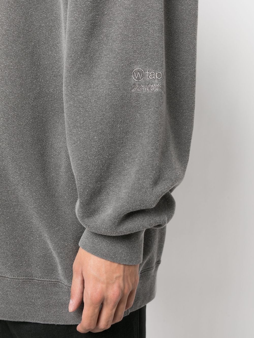 logo-embroidered cotton sweatshirt - 5