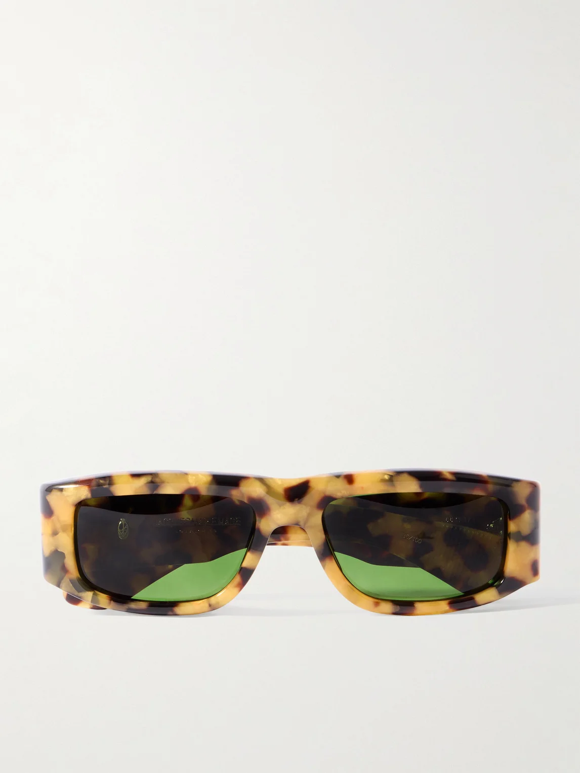 Romi Rectangular-Frame Tortoiseshell Acetate Sunglasses - 1