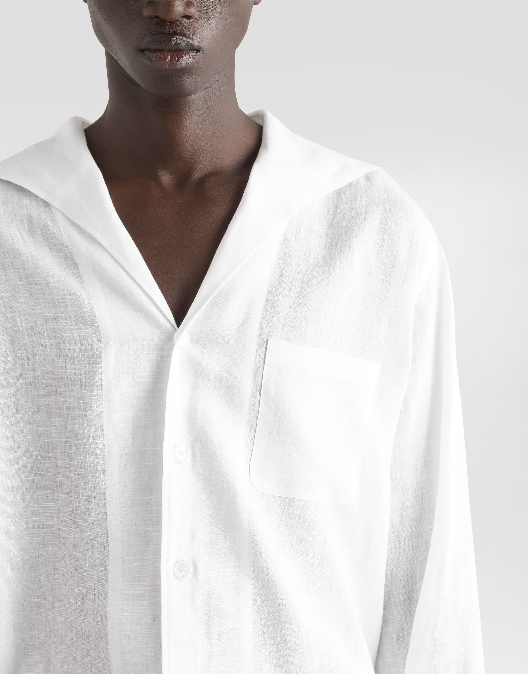 Long-sleeved linen shirt - 4
