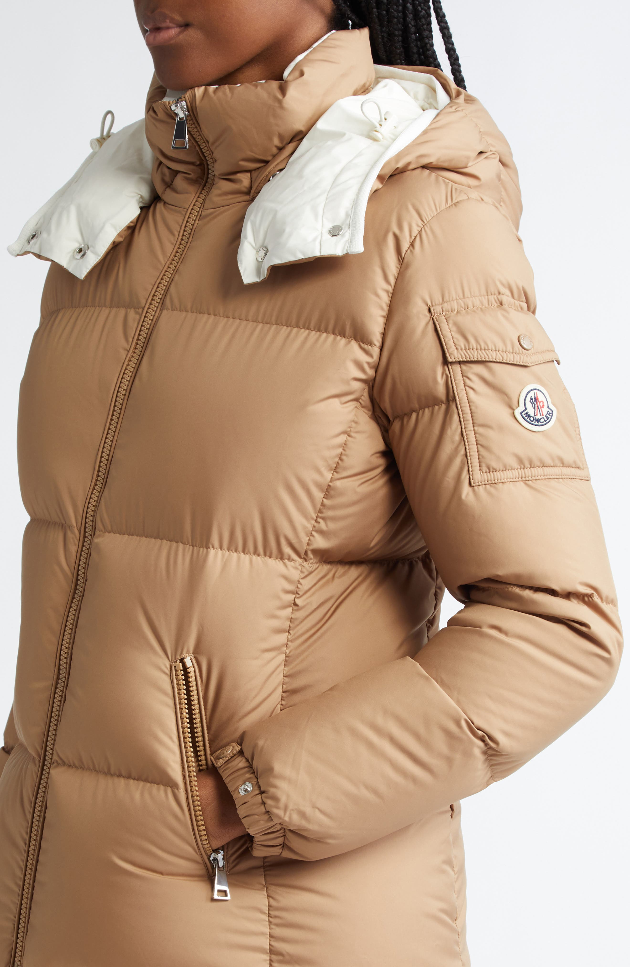 Moncler Fourmines Down Puffer Jacket in Light Beige at Nordstrom - 4