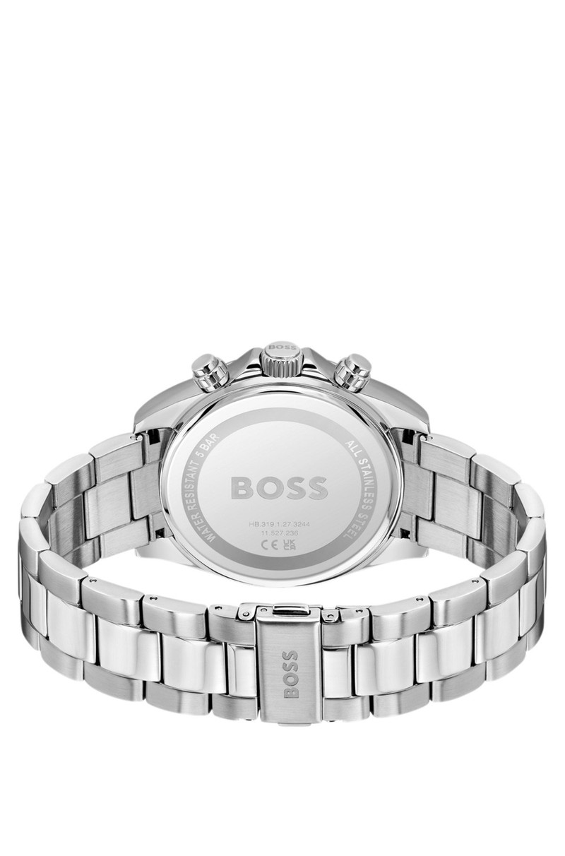 HERO 2.0 BLACK DIAL CHRONOGRAPH WATCH WITH STEEL BRACELET 3