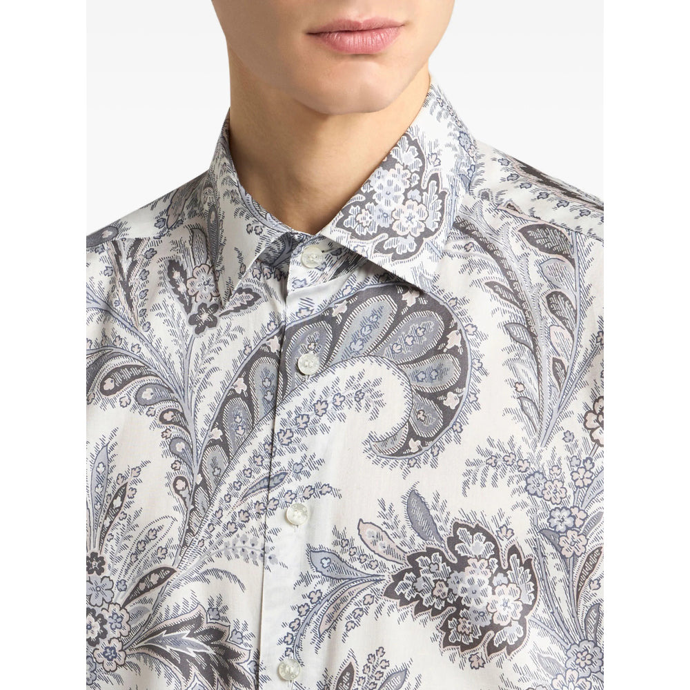 Etro Grey Shirts Men - 4