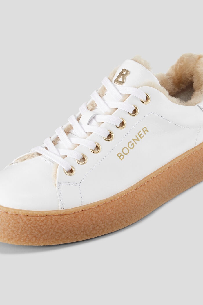 Lucerne Sneakers in White/Brown - 4