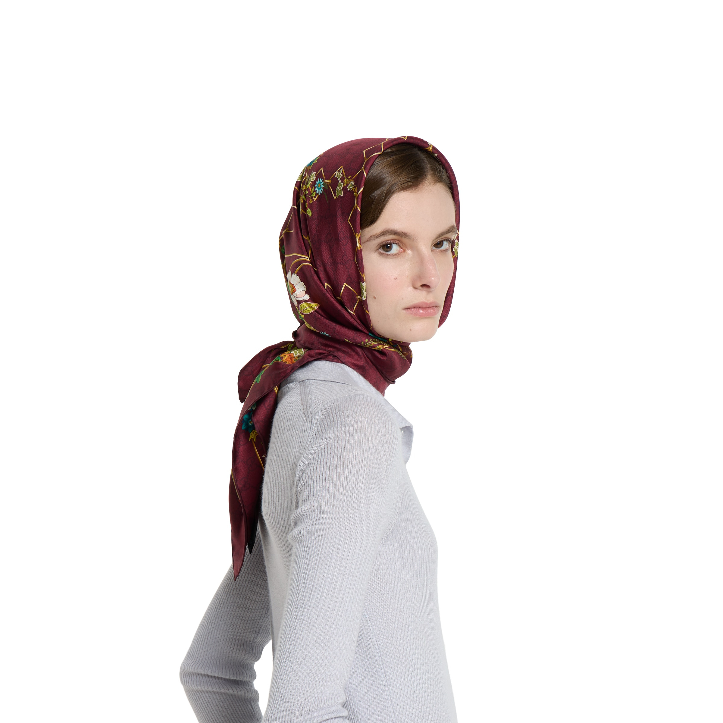 Printed silk twill carré - 3
