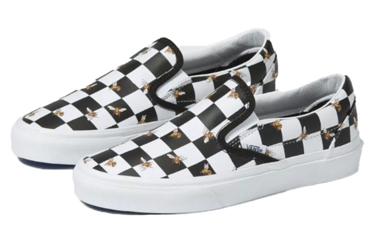 Vans Classic Slip-On Bee Check 'Black White' VN0A33TB9EH - 3