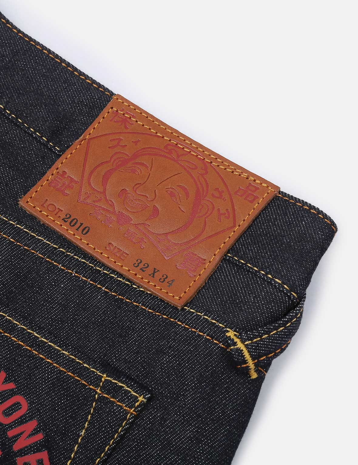 SEAGULL AND KAMON PRINT SLIM FIT JEANS #2010 - 10