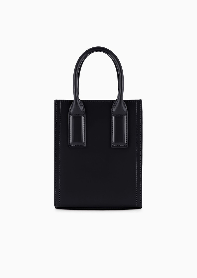 Mini bag with shoulder strap in a brushed finish 3