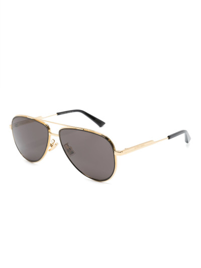 Bottega Veneta gold-tone pilot-frame sunglasses outlook