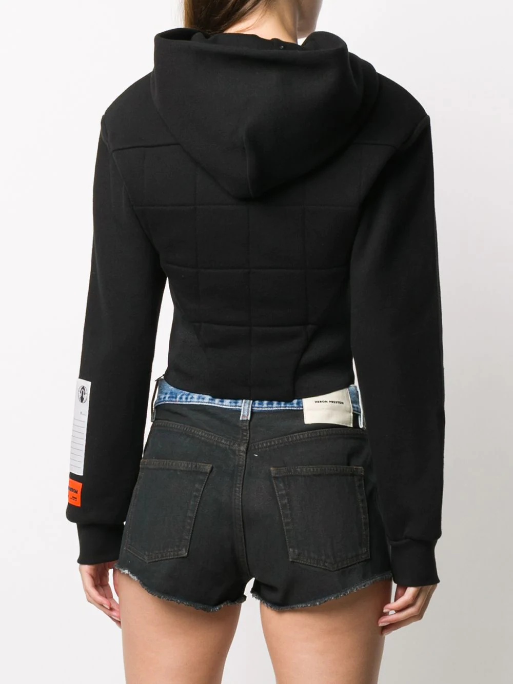 fitted bustier hoodie - 4