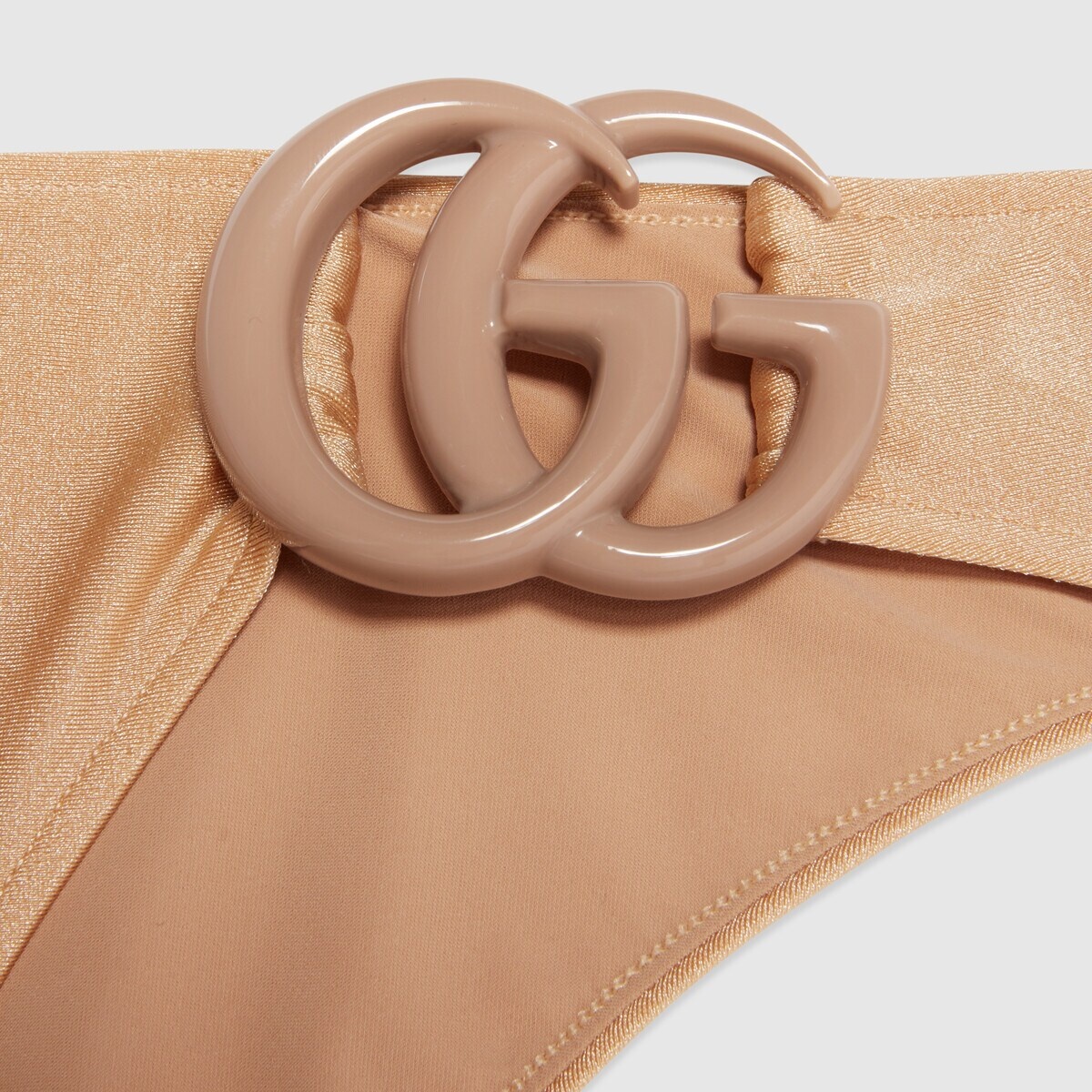 Sparkling jersey bikini with Double G - 4