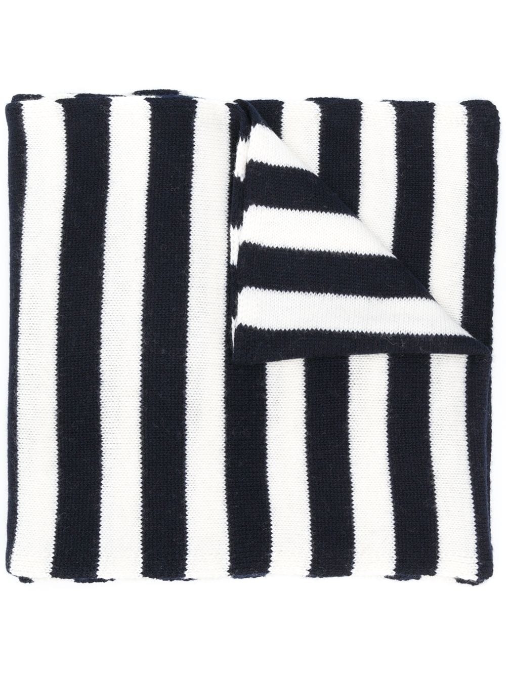 striped wool scarf - 1