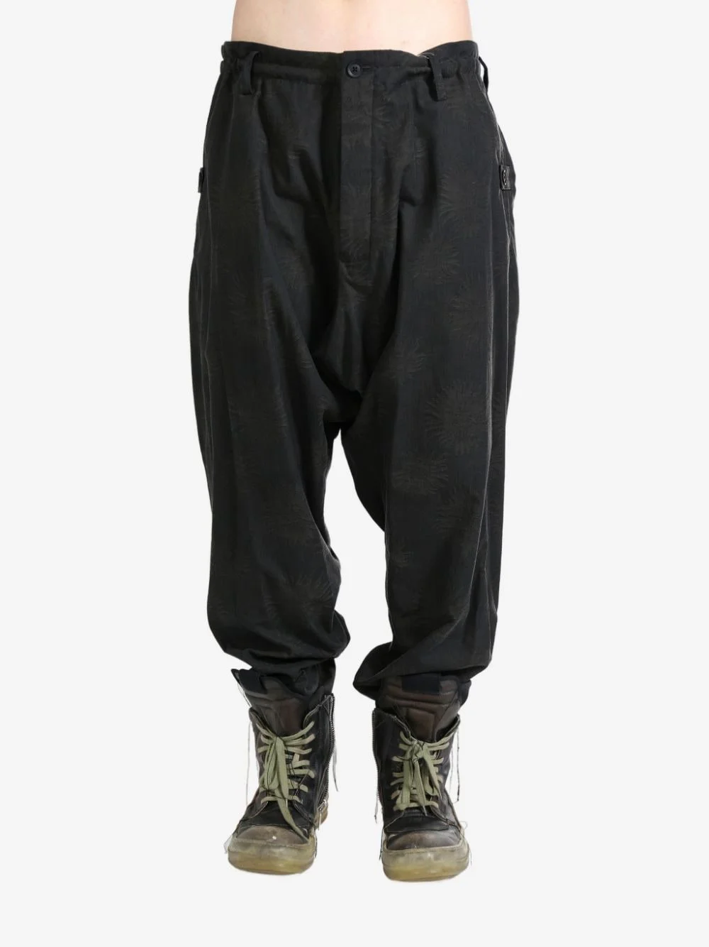 drop crotch trousers - 1