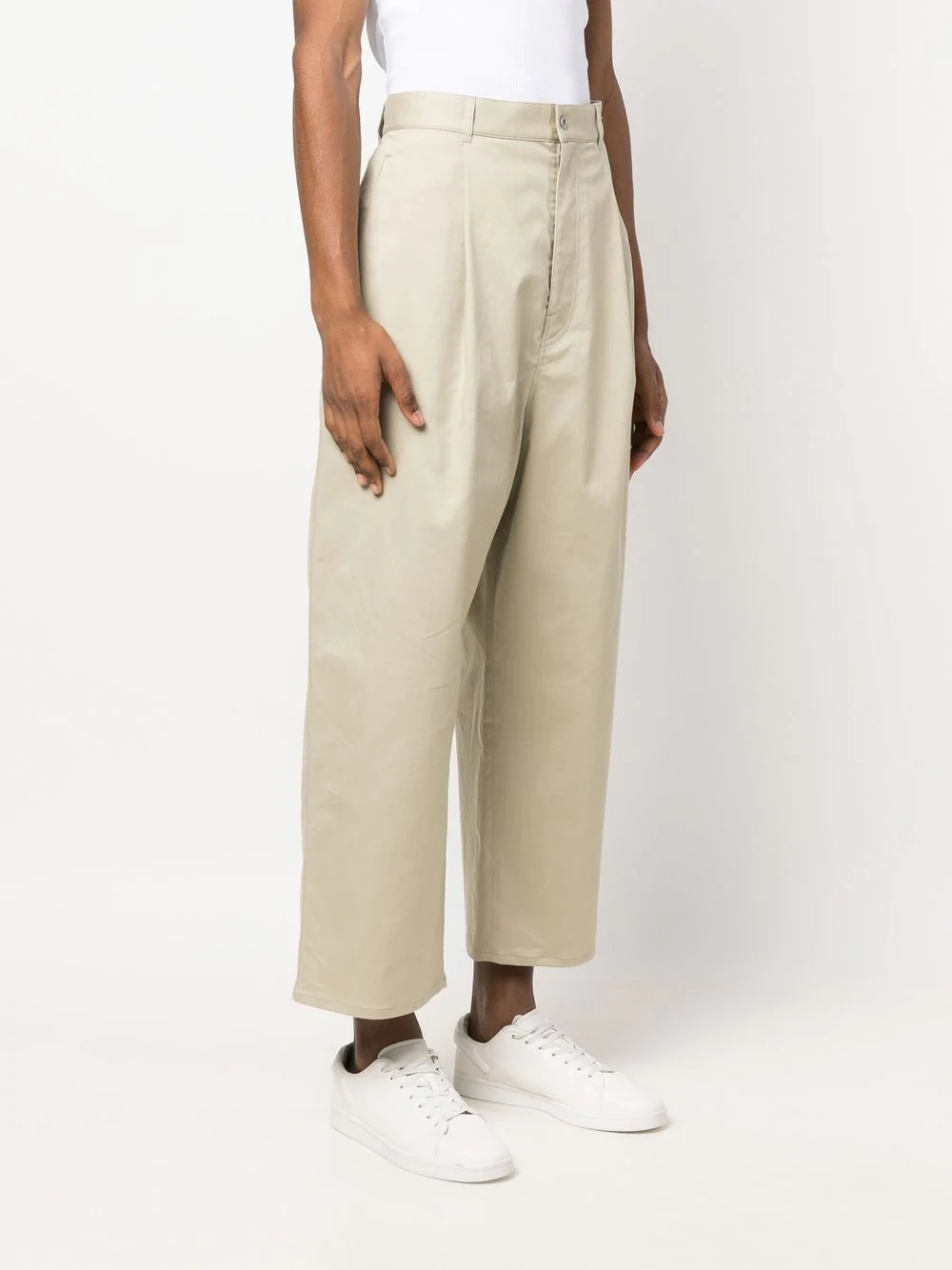 pleat-detail trousers - 3