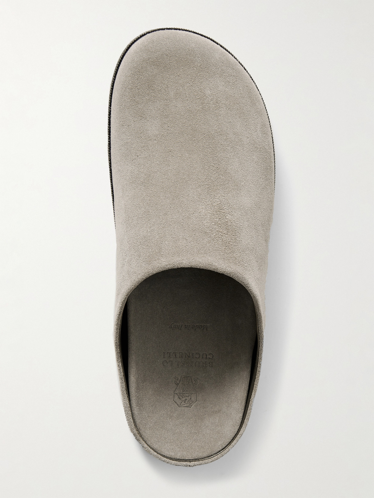 Bead-embellished Suede Mules - 5