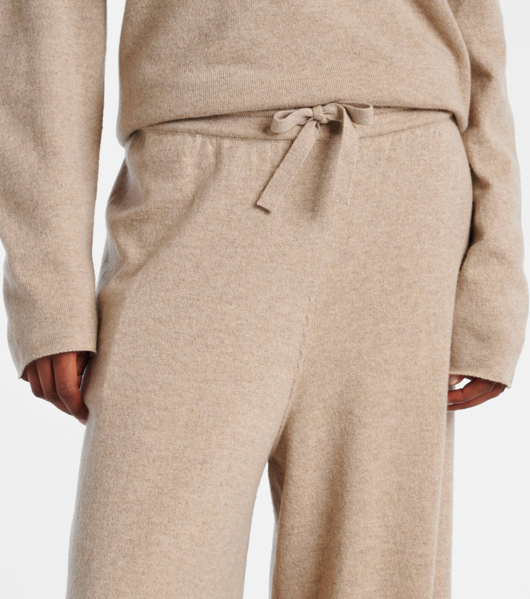 Cashmere wide-leg pants - 4