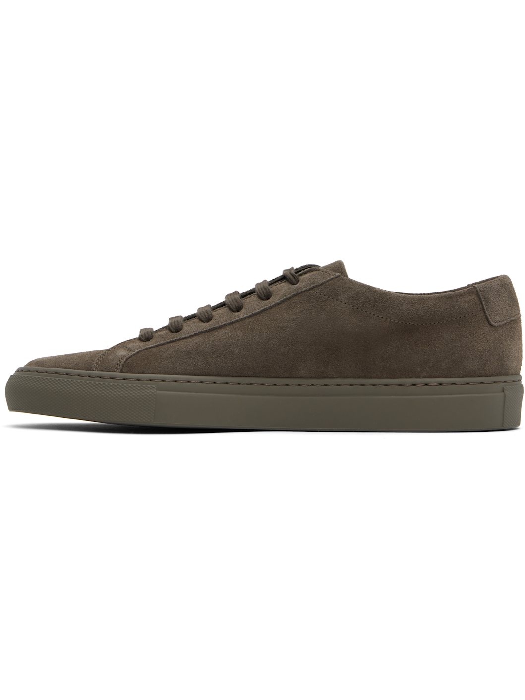 Taupe Achilles Tonal Suede Sneakers - 3