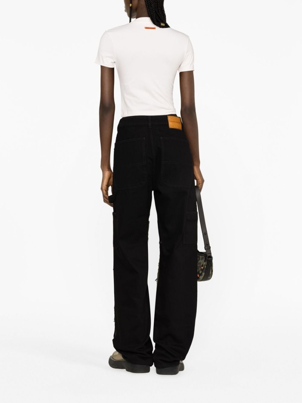 Rebuilt wide-leg carpenter jeans - 4