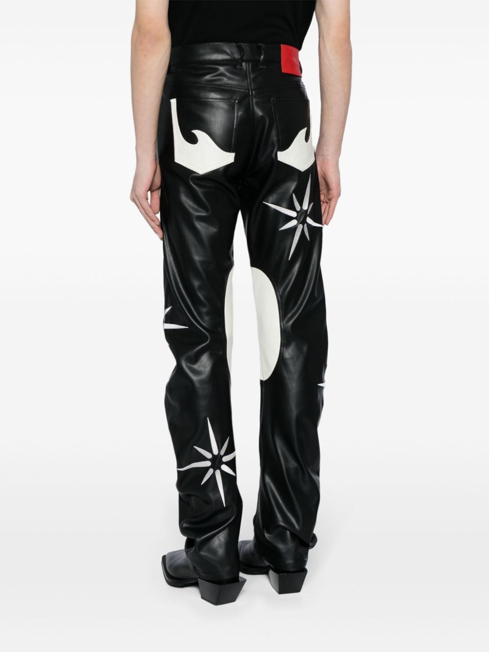 Flower Rider straight-leg trousers - 4