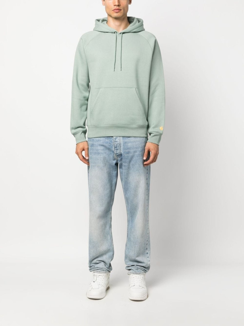 Carhartt logo-embroidered cotton hoodie outlook