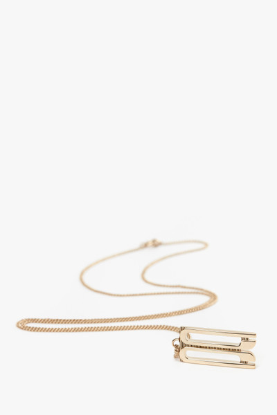 Victoria Beckham Exclusive Frame Necklace In Gold outlook