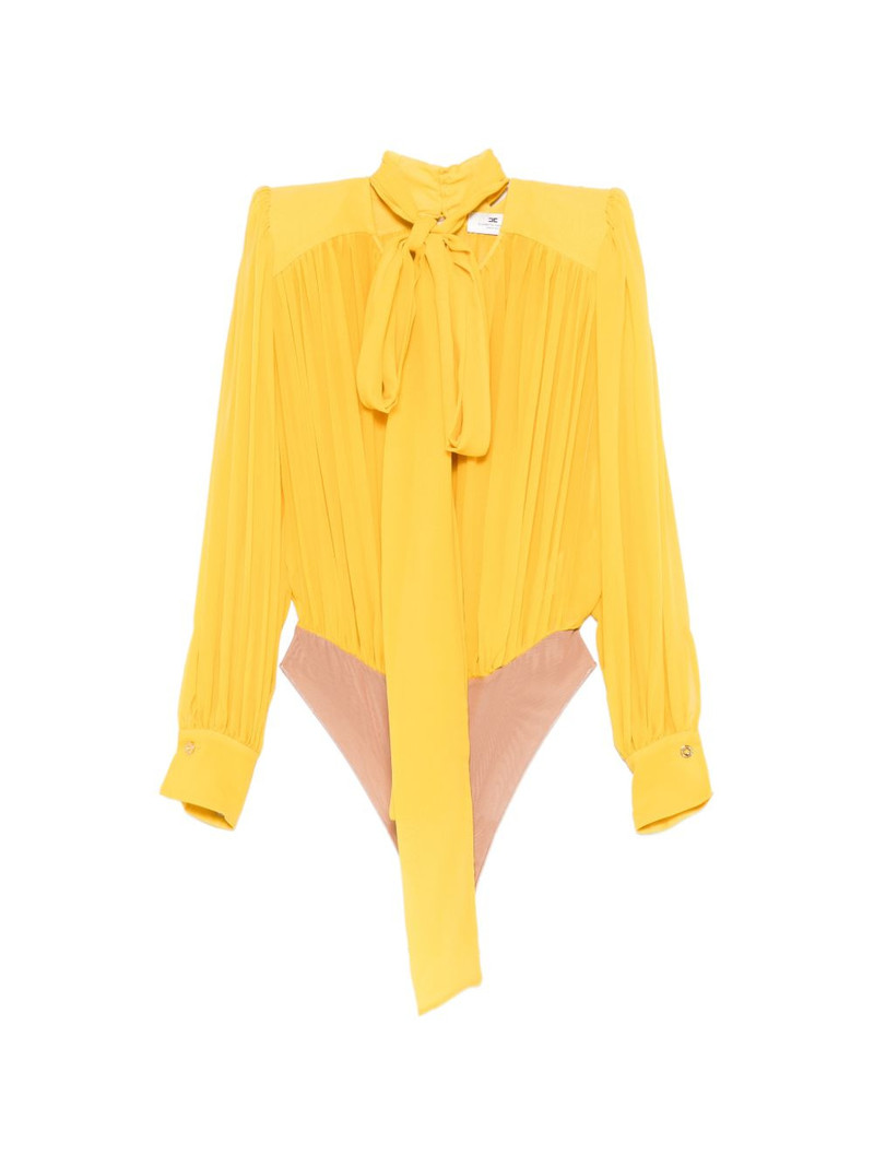 pleated tie bodysuit 1