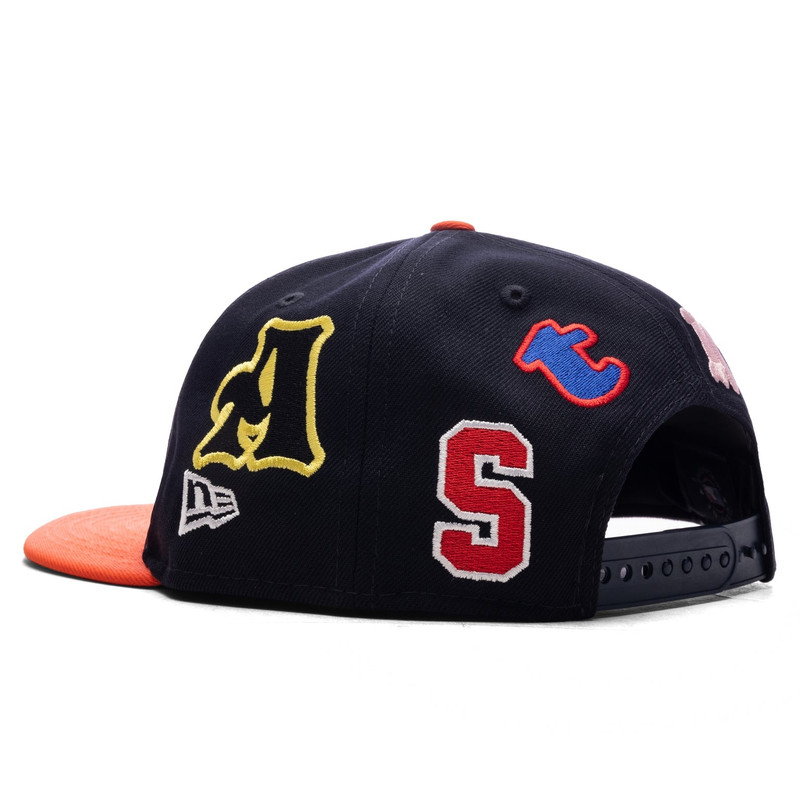 SAINT MICHAEL X NEW ERA MX6 H ASTROS CAP - NAVY/ORANGE 4