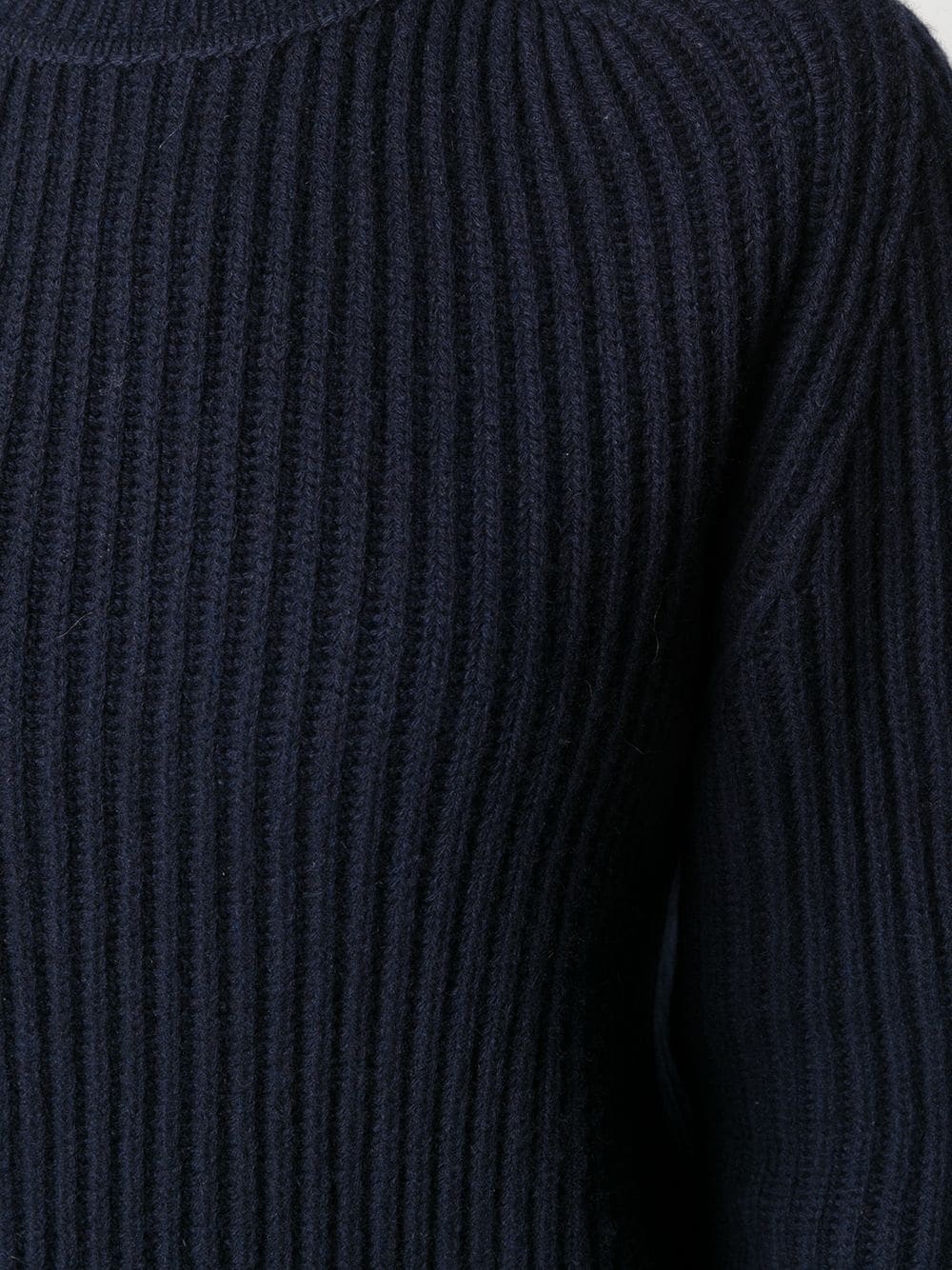 ribbed cashmere jumper - 5