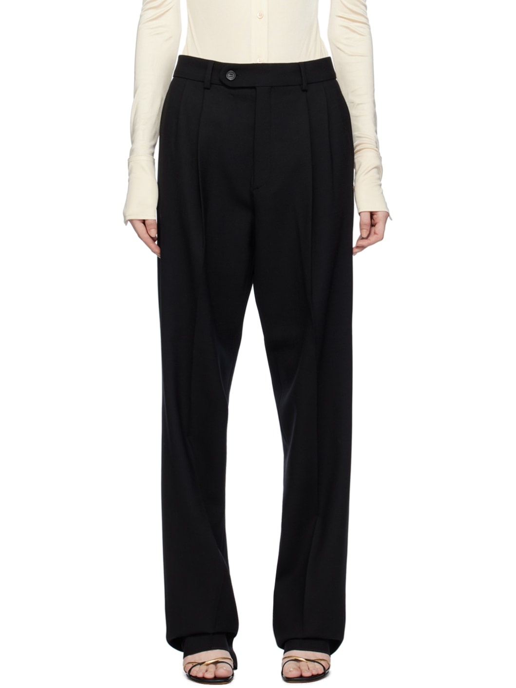 Black Summer Trousers - 1