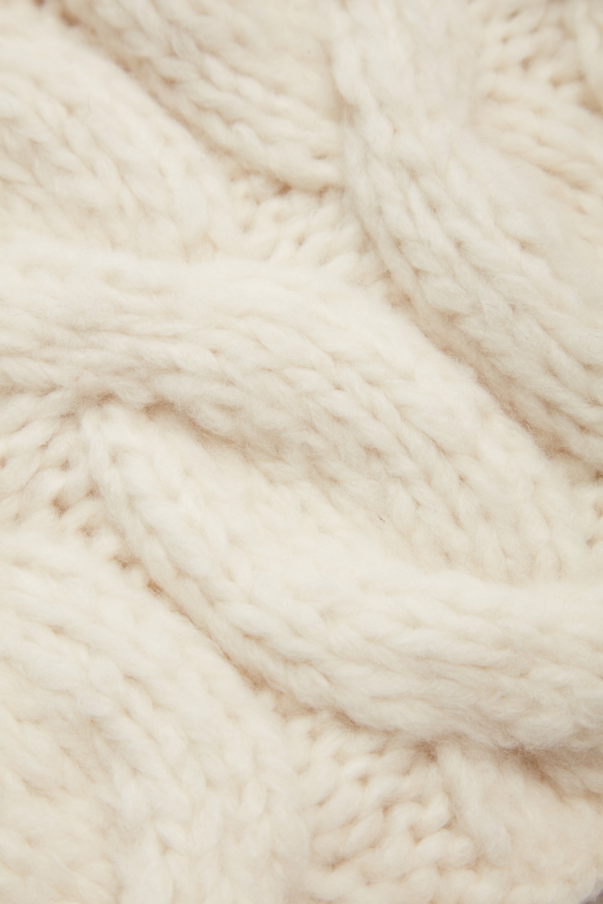Scarlett Mittens in Ivory Welfat Cashmere - 3