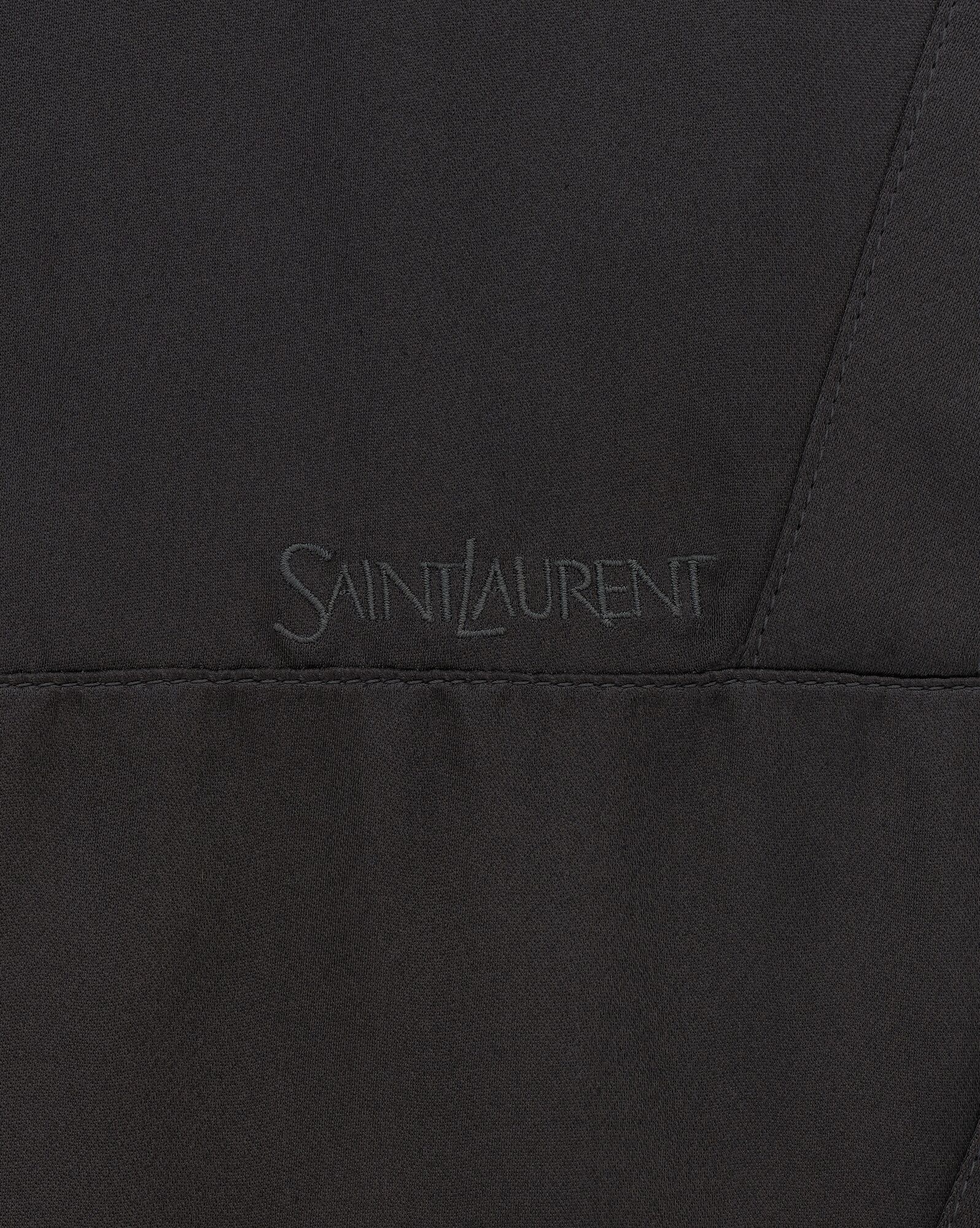 saint laurent teddy jacket in satin - 4